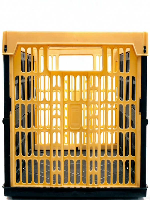 foldable plastic storage crate