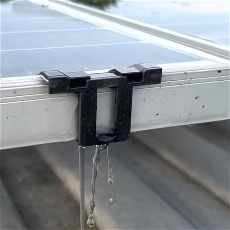 Solar Panel Water Diversion Clips