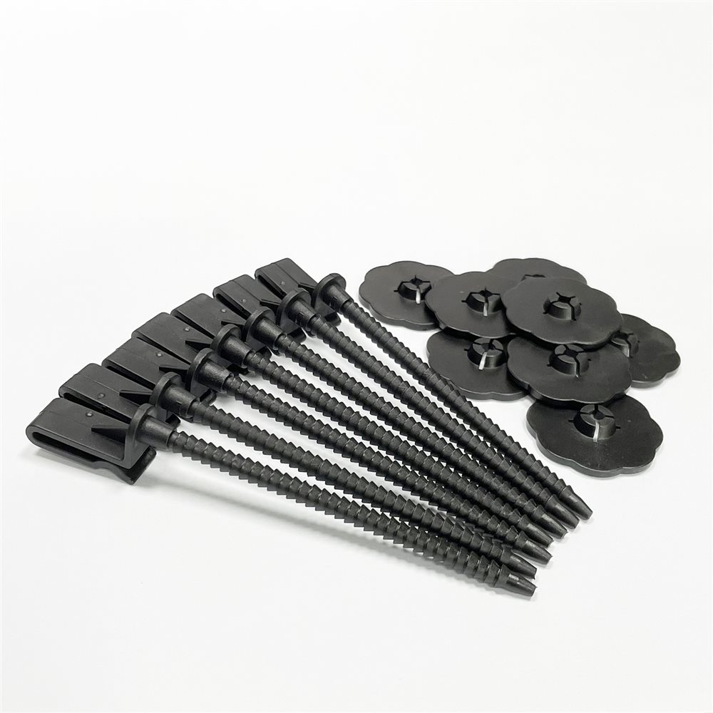 Solar Panel J-Hook Fastener Set with Mid Clamp Bracket