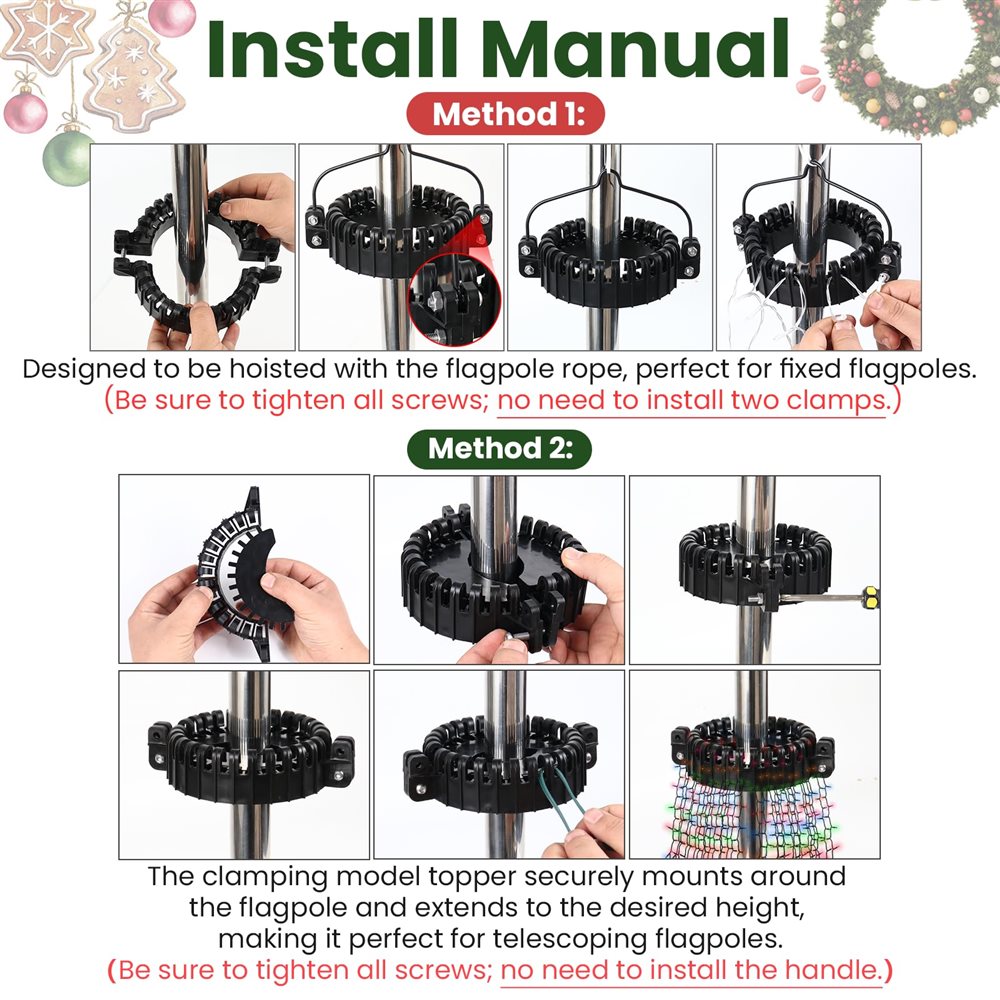 Flag Pole & Christmas Tree Light Kit Injection Molds
