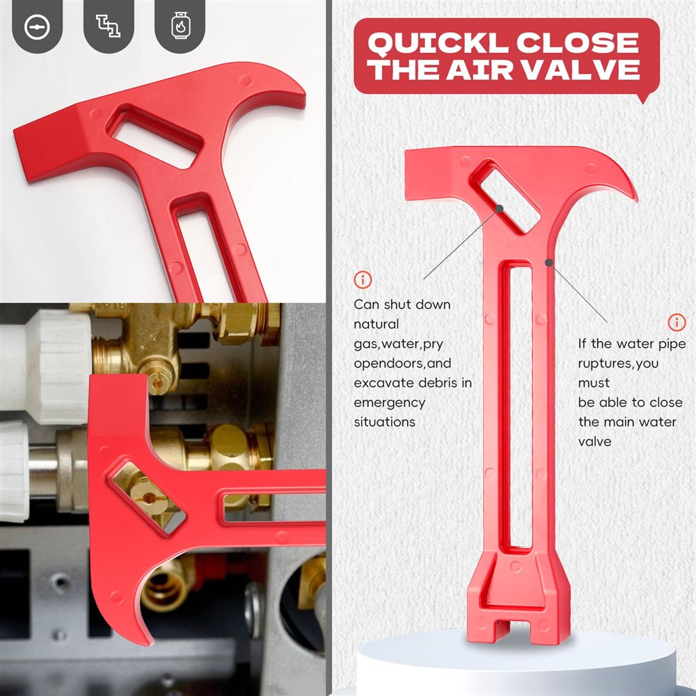 4-in-1 Emergency Tool (Aluminum Die Cast Components)