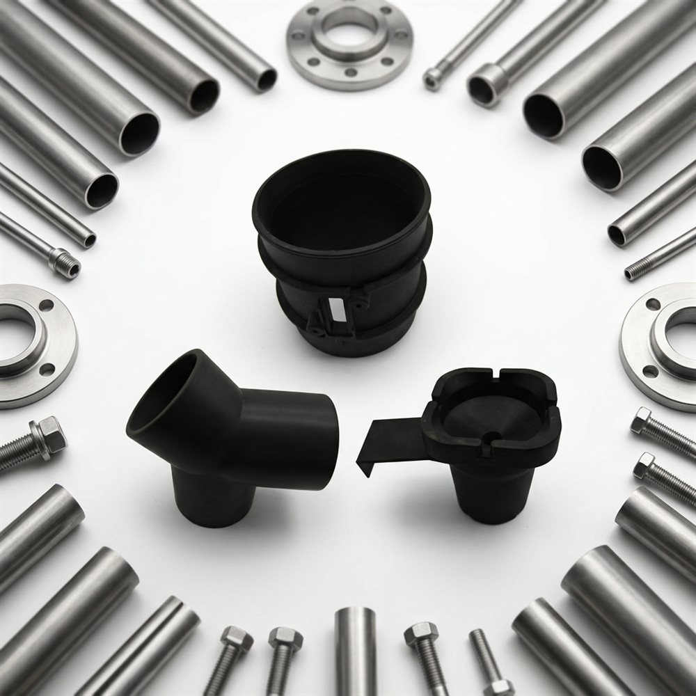 Custom Plastic Parts for Industrial & Construction Use (HYX-036)