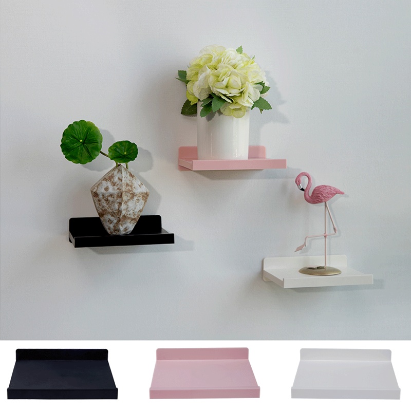 No-Drill Wall Mount Floating Shelf (Bathroom Storage)