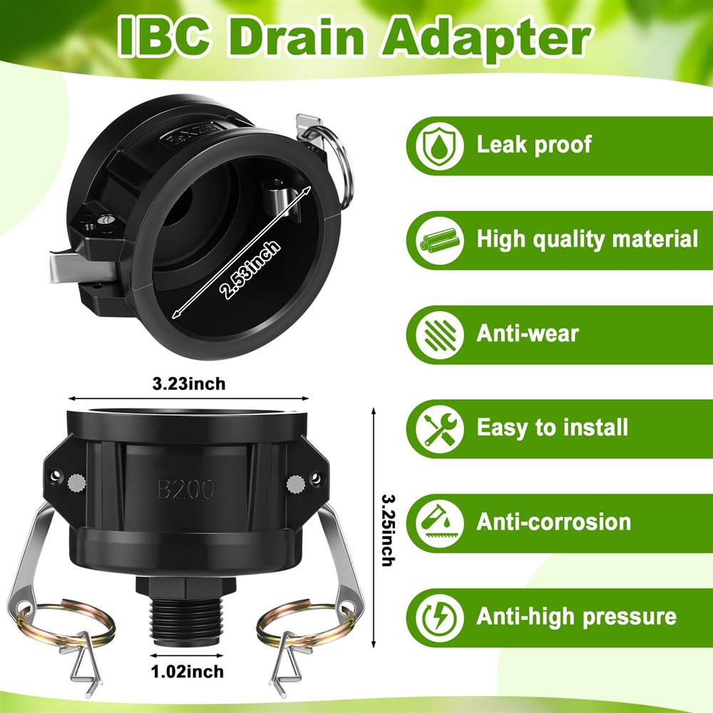Custom IBC Tote Adapter for 275-330 Gallon Tanks