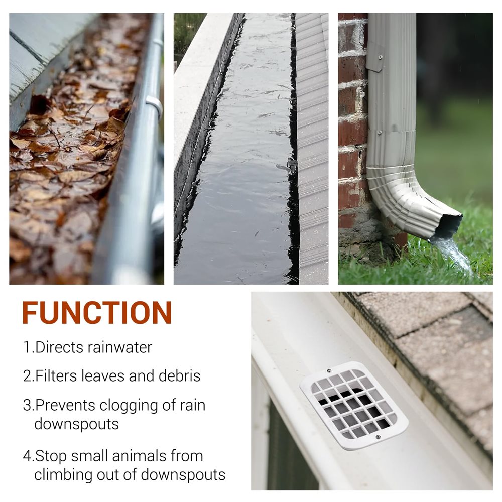 Rain Gutter Downspout Drop Outlet (3x4 Inch)