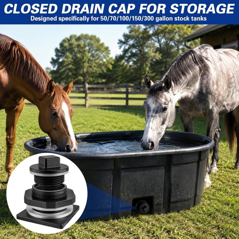 Stock Tank Drain Plug Kit (0.75